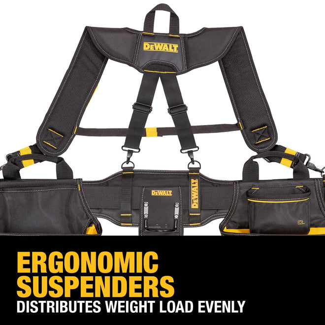 DEWALT Tool Rig Professional Tool Belt with Padded Suspenders, 25 Pockets, Durable Design, Adjustable (DWST540602) 🍁 All In One Marketplace Canada