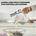 Pyrex 3 Piece Glass Measuring Cup Set, Includes 1-Cup, 2-Cup, and 4-Cup Tempered Glass Liquid Measuring Cups, Dishwasher, Freezer, Microwave, and Preheated Oven Safe, Essential Kitchen Tools 🍁 All In One Marketplace Canada