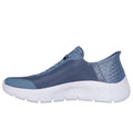 Skechers Women's Go Walk Flex Hands Free Slip-ins - Grand Entry, Blue, 8 🍁 All In One Marketplace Canada