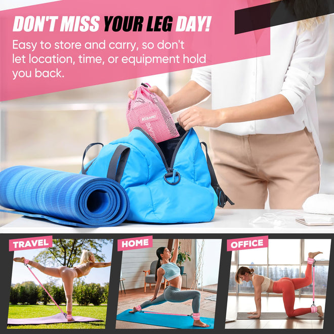Resistance Bands with Ankle Straps, Ankle Weights Bands for Working Out, Exercise Band for Women Leg and Glute, Booty Workout Equipment for Kickbacks,Butt and Hip Training, Home Gym Fitness Equipment 🍁 All In One Marketplace Canada