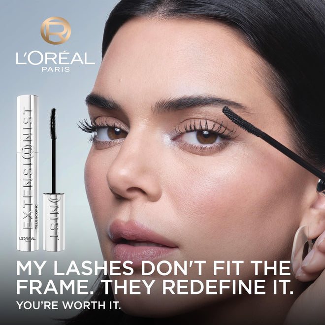 L’Oréal Paris Extensionist Mascara, Lengthening Mascara, Extension-like Length & Volume, For Sensitive Eyes, Clump-Free, Blackest Black WSH, 9.9 mL 🍁 All In One Marketplace Canada