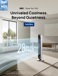 DREO Pilot Max 120° Oscillating Tower Fan, 42 Inch Bladeless Fan for Bedroom, 25dB Quiet DC Motor, Standing Fan with Remote, 12 Hyper Wind Speeds, 4 Modes, 12H Timer Floor Fans for Home Living Room 🍁 All In One Marketplace Canada