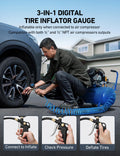 AstroAI Digital Tire Inflator with Pressure Gauge 250 PSI, Heavy Duty Air Compressor Accessory with Precision Air Chuck, Backlit LCD, 4 Unit Settings, Compatible with Car, Truck, SUV & Motorcycle 🍁 All In One Marketplace Canada