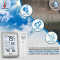 Indoor Outdoor Thermometer Hygrometer Wireless Weather Station, Temperature Humidity Monitor Battery Powered Inside Outside Thermometers with 330ft Range Remote Sensor and Backlight Display 🍁 All In One Marketplace Canada