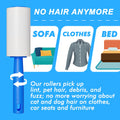 Lint Rollers for Pet Hair Extra Sticky, 800 Sheets (8 Rollers) Mega Value Set Lint Roller with 2 Upgraded Handles, Pet Hair Removal Tool for Clothes, Furniture, Carpet, Dog & Cat Hair Remover 🍁 All In One Marketplace Canada