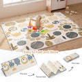 mloong Baby Play Mat, 71x59x0.4 Large Thick Playmat, Folding Portable Waterproof Reversible Double-Sided Crawling Mat, Baby Floor Mat for Infants and Toddlers, Easy to Clean (71x59x0.4in-Star) 🍁 All In One Marketplace Canada