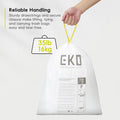 EKO Extra Strong 13 Gallon Large Drawstring Trash Bags, Heavy-Duty Garbage Bags for Kitchen & Household Use (50L), Leak-Resistant, 110 Count, Code F 🍁 All In One Marketplace Canada