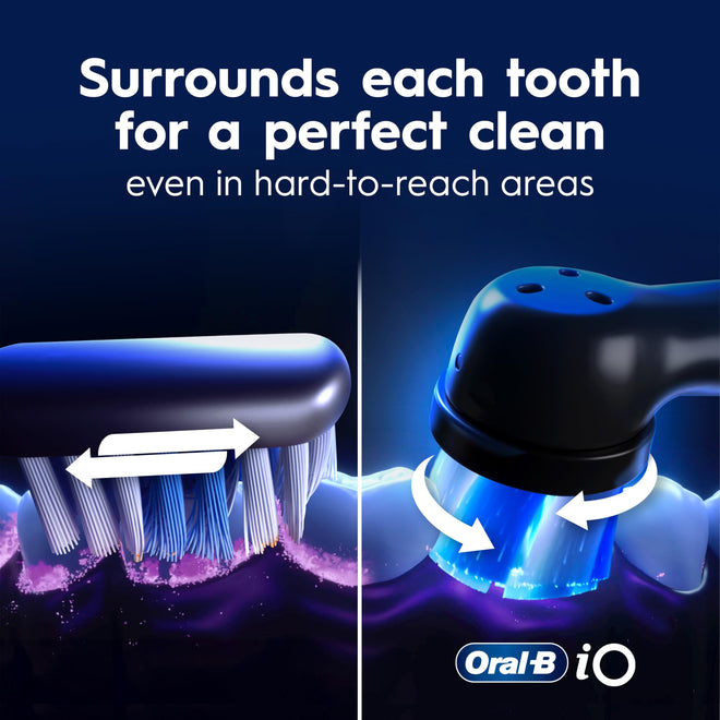 Oral-B iO9 Electric Toothbrush, for the Ultimate Professional Clean Feel, Black Onyx, Rechargeable Electric Toothbrushes, iO Series 9 with 1 Power Toothbrush, 4 Brush Heads, and 1 Charging Travel Case 🍁 All In One Marketplace Canada