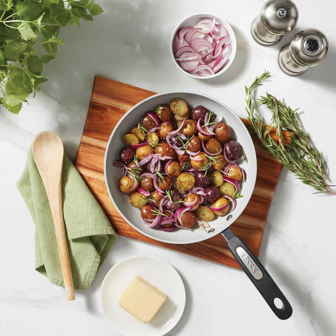 Starfrit The Rock Terra 30cm Ceramic Deep Fry Pan with Lid, PFAS Free 🍁 All In One Marketplace Canada