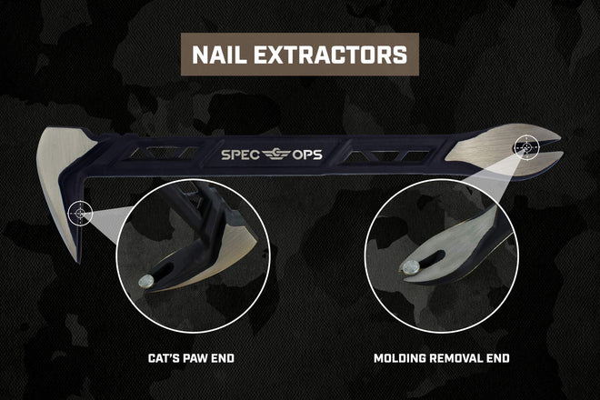 Spec Ops Tools 10" Nail Puller Cats Paw Pry Bar, High-Carbon Steel 🍁 All In One Marketplace Canada