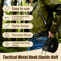 4PCS Buckleless Belt for Men Women, Tactical Metal Hook Elastic Belt, Adjustable No Buckle Side Belt for Pants, Comfortable Stretch Waist Belt for Work Travel Everyday Wear 🍁 All In One Marketplace Canada