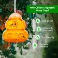 Aspectek Yellow Wasp Trap, 2 Pack, Outdoor Hanging Hornet, Yellow Jacket and Fly Catcher for Yard and Patio, Reusable, Easy Fill, Leak-Proof, Protect Garden, Patio, BBQ, Apple, Pear Trees, Berries 🍁 All In One Marketplace Canada