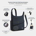 Travelon Anti-Theft Classic Messenger Bag, One Size, Midnight 🍁 All In One Marketplace Canada