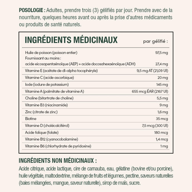 NATURE'S BOUNTY Prenatal With DHA & EPA Omega-3, Helps Reduce Risk Of Neural Tube Defects, 270 g 🍁 All In One Marketplace Canada