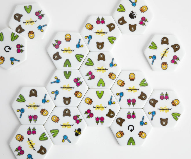 Honeycombs Game, Award Winning Tile Matching Game for Kids & Families, Educational STEM Toy for Cognitive Development, 3 Ways to Play, Mensa Recommended Game with 52 Tactile Tiles, Ages 6+,1-8 Players 🍁 All In One Marketplace Canada