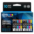 E-Z Ink (Compatible Ink Cartridge Replacement for Canon 280 281 PGI-280XXL CLI-281XXL Compatible with PIXMA TR7520 TR8520 TS6120 TS6220 TS6320 TS8120 TS9120 TS9521C TS702 Printer (10 Pack) 🍁 All In One Marketplace Canada