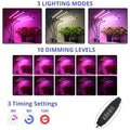 Sondiko LED Grow Light, Full Spectrum Plant Lights for Indoor Plants with Auto On Off 3/9/12H Timer, 10 Dimmable Levels, Adjustable Gooseneck, 3 Switch Modes 🍁 All In One Marketplace Canada