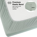 Yoofoss Baby Crib Sheets for Boys Girls, Fitted Crib Sheet 2 Pack for Standard Crib and Toddler Mattress, Super Soft Microfiber Baby Sheet 28x52x8in(Green+Leaf) 🍁 All In One Marketplace Canada