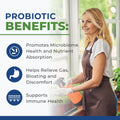 Probiotic 40 Billion CFU - Synbiotics Gut Health - Proudly Canadian Made - Bloating Relief & Digestive Health Support - Guaranteed Potency Probiotics for Men & Women - Shelf Stable, Non-GMO, 60ct 🍁 All In One Marketplace Canada