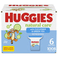 Baby Wipes, Huggies Natural Care Refreshing, SCENTED, Hypoallergenic, 6 Refill Packs, 1008 Count 🍁 All In One Marketplace Canada