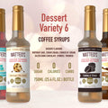 Matteo's Barista Style Sugar-Free Coffee Syrup, 6 Flavour Dessert Variety Pack, Zero Calories and Sugar, Keto-Friendly Coffee Syrups, Delicious Flavoured Coffee Syrup - 25.4 oz Syrup Bottles 🍁 All In One Marketplace Canada