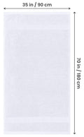 Utopia Towels Luxurious Jumbo Bath Sheet, 35 by 70 Inches, 600 GSM 100% Ring Spun Cotton, Highly Absorbent and Quick Dry Extra Large Bath Towel, Super Soft, White, 2 Pack 🍁 All In One Marketplace Canada