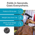 HurryCane Freedom Edition Folding Walking Cane, Black 🍁 All In One Marketplace Canada