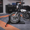 VEVOR Motorcycle Wheel Chock Upright, 1800 lbs Capacity, Heavy-duty Steel Motorcycle Front Wheel Stand with 6 Adjustable Holes, For 15"-22" Off-Road Motorcycles, Standard Motorcycles 🍁 All In One Marketplace Canada