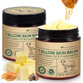 Beef Tallow Skin Care with Castor Oi & Frankincenses, Grass Fed Whipped Tallow Honey Balm for Face & Body, Natural Moisturizer Hydrates, Deeply Nourishes, Enhances Natural Radiance 120g 🍁 All In One Marketplace Canada