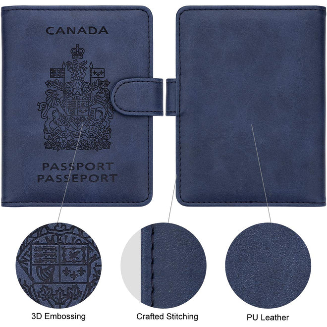 WALNEW RFID Blocking Passport Holder Travel Wallet Cover Case 🍁 All In One Marketplace Canada