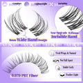 Wispy Lash Clusters Invisible Band Natural Lash Extensions Waterproof 8-16mm Cluster Eyelash Extension D Curl DIY Individual Cluster Lashes by ALICE 🍁 All In One Marketplace Canada