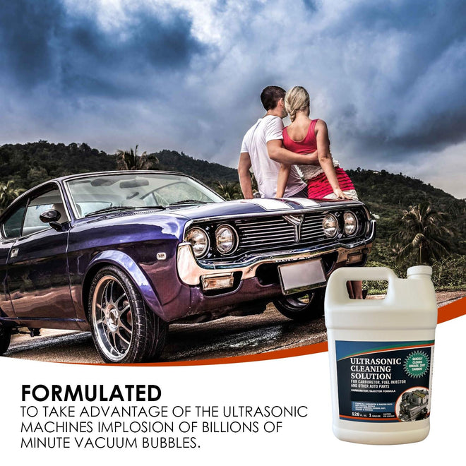 Ultrasonic Cleaner Solution for Carburetors and Engine Parts, Ultrasonic Cleaning Solution and Washing Compound for Ultrasonic and Immersion Washers - Concentrated (1 Gallon) 🍁 All In One Marketplace Canada
