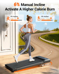 DeerRun 3-in-1 Incline Walking Pad, Under Desk Treadmill with 6% Incline, 2.5HP Quiet Portable Walking Machine for Home Office, 300 lbs Capacity, LED Display & Smart App, Ready-to-Use 🍁 All In One Marketplace Canada
