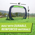 Sport Squad Portable Soccer Goal Net Set - Set of Two 4' Pop Up Training Soccer Goals with Compact Carrying Case - Easy Assembly and Compact Storage - Great for Kids and Adults 🍁 All In One Marketplace Canada