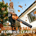 2026 Upgrade Leaf Blower, Leaf Blower Cordless with 2*2.6AH Batteries and Fast Charger, 450CFM &150MPH and 2 Speed Mode, Lightweight Electric Leaf Blowers for Lawn,Yard, Leaves, Dust,Snow Care(Orange) 🍁 All In One Marketplace Canada