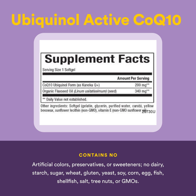 Natural Factors - Ubiquinol Active CoQ10 200mg, 60 Softgels 🍁 All In One Marketplace Canada
