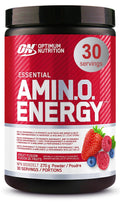 Optimum Nutrition Amino Energy Powder: Pre- workout & Anytime energy with Green tea, Green coffee extract + BCAA's - Fruit fusion: 30 servings [270g] (packaging may vary) 🍁 All In One Marketplace Canada