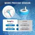 TempPro Waterproof Wireless Pool Thermometer Easy Read, Digital Pool Thermometer Floating for Swimming Pool, Hot Tub, Cold Plunge, Pond, Upgraded IPX8 Water Temperature Monitor (Previously ThermoPro) 🍁 All In One Marketplace Canada