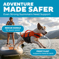 Outward Hound Granby Splash Dog Life Jacket with Handle, Reflective Floating Vest for Swimming & Boating, Maximum Buoyancy, All Skill Levels, Small Dogs & Puppies (16–20" Girth), Orange, Small 🍁 All In One Marketplace Canada