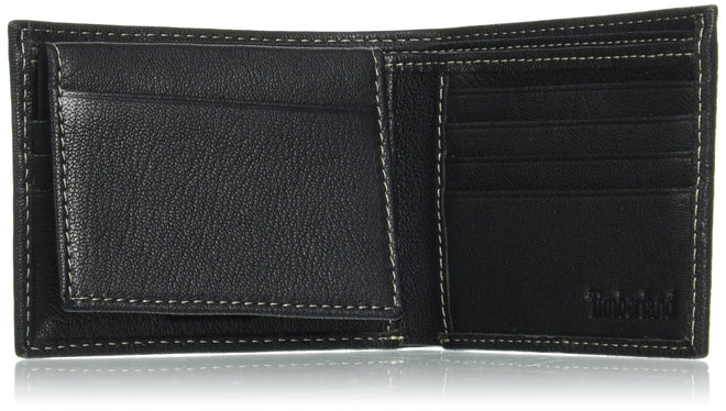 Timberland Men's Leather RFID Blocking Passcase Security Wallet, Black, One Size 🍁 All In One Marketplace Canada