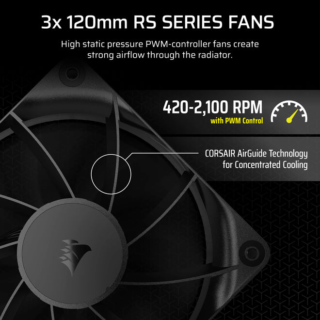 CORSAIR Nautilus 360 RS Liquid CPU Cooler – 360mm AIO – Low-Noise – Direct Motherboard Connection – Daisy-Chain – Intel LGA 1851/1700, AMD AM5/AM4 – 3X RS120 Fans Included – Black 🍁 All In One Marketplace Canada