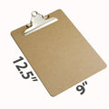 Officemate Recycled Wood Clipboards, 6 Inch Clip, 6 Pack Clipboards, Letter Size (9 x 12.5 Inches), Brown (83706) 🍁 All In One Marketplace Canada