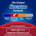 Gaviscon Extra Strength Flavour Burst Tablets - 120 Count - Chewable Foaming Antacid Tablets for Day and Night Heartburn Relief, Acid Reflux and GERD Relief, Fruit Blast - Free of Aluminum, Lactose and Gluten 🍁 All In One Marketplace Canada