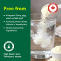Organika Canadian-Made Creatine Powder- Lemonade- Pure Micronized Creatine Monohydrate - Helps Build Lean Muscle, Increase Strength, and Improved Recovery and Performance for Men and Women - 600g 🍁 All In One Marketplace Canada