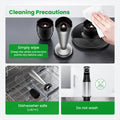 Immersion Blender Handheld Corded Hand Blenders Set 1100W, Trigger Variable Speed 5 in 1 Stick Emulsifier with Chopper, Whisk and Frother for Soup, Baby Food and Smoothies 🍁 All In One Marketplace Canada