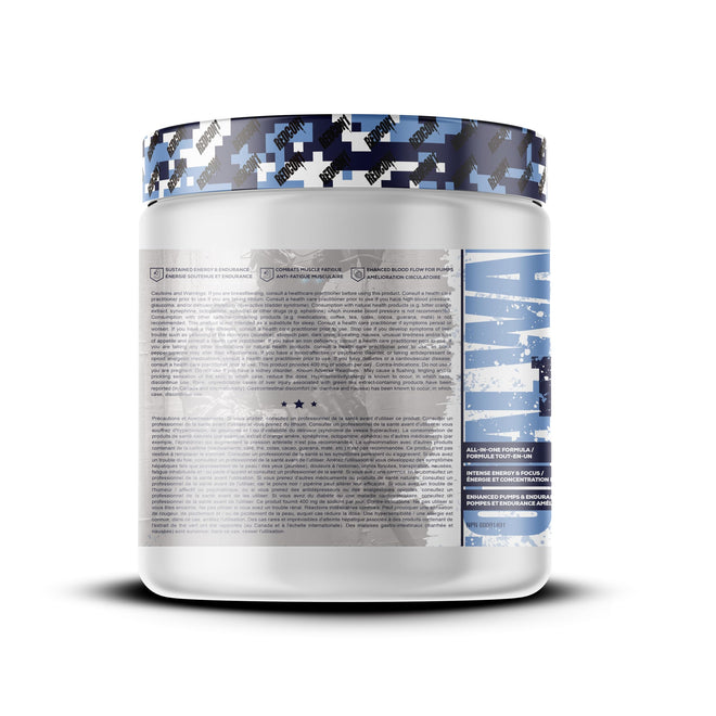 REDCON1 Total War Pre Workout Powder, Arctic Ice - Beta Alanine + Citrulline Malate Vegan & Keto Friendly Preworkout for Men & Women with 250mg of Caffeine - Fast Acting HMB (30 Servings) 🍁 All In One Marketplace Canada