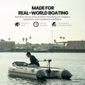 Newport Vessels NV-Series 46lb Thrust Saltwater Transom Mounted Trolling Electric Trolling Motor w/ LED Battery Indicator & 30" Shaft 🍁 All In One Marketplace Canada