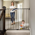 Regalo 2-in-1 Extra Tall Easy Swing Stairway and Hallway Walk Through Baby Gate, Award Winning Brand, 36 Inches Tall, Fits Openings Between 24 to 40.5 Inches,Black 🍁 All In One Marketplace Canada