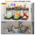 Sevenblue Under Sink Organizer 3 Pack, Bathroom Organizers, 2 Tier Multi-Use kitchen Organizers and Storage with Sliding Drawer, Hang Hooks and Cups, (Black) 🍁 All In One Marketplace Canada