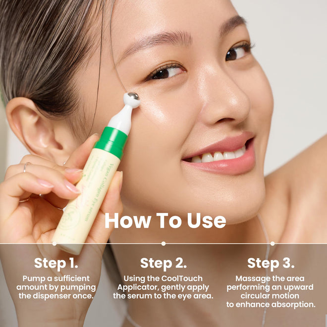 AXIS-Y Vegan Collagen Eye Serum with Triple Hyaluronic Acid & 5-Peptide Complex | Wrinkle Care, Fine Line Reduction, Brightening | Vegan & Cruelty-Free Korean Skin Care | 10ml 🍁 All In One Marketplace Canada